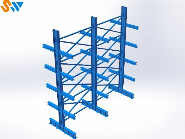 來(lái)自森沃倉(cāng)儲(chǔ)的懸臂貨架效果圖